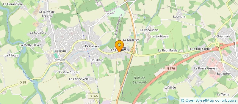 localisation de l'entreprise MADAME ANGELE LEVALLOIS à PLESLIN-TRIGAVOU