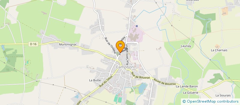 localisation de l'entreprise MADAME ANGELE LEVESQUE  CAMPBON