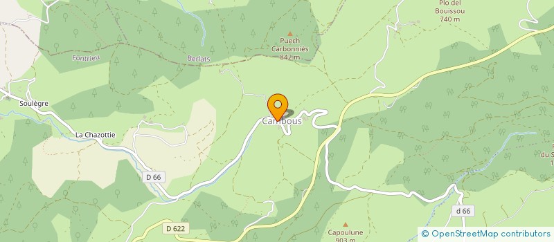 localisation de l'entreprise MADAME ANGELE LOUBET  FONTRIEU