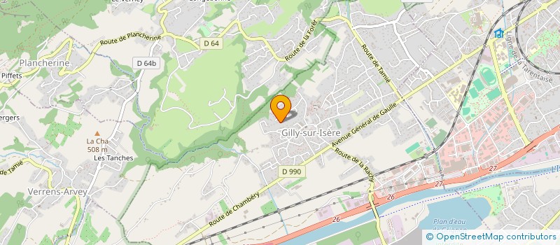 localisation de l'entreprise MADAME ANGELE MAGNANI à GILLY-SUR-ISERE