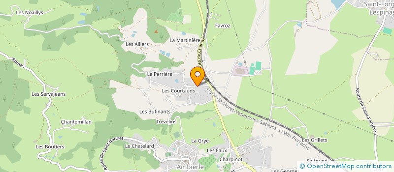localisation de l'entreprise MADAME ANGELE MAINGUE à AMBIERLE