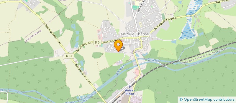 localisation de l'entreprise MADAME ANGELE MARCEL à ANIZY-LE-GRAND