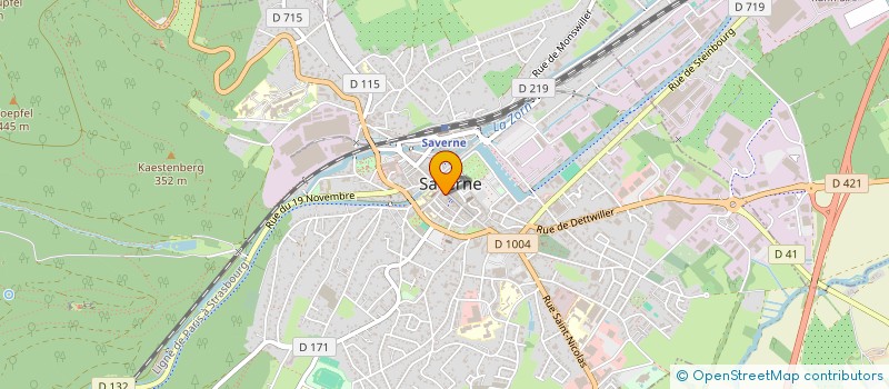 localisation de l'entreprise MADAME ANGELE MULLER  SAVERNE