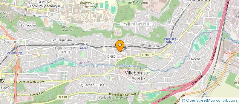 localisation de l'entreprise MADAME ANGELE NDZOUENGO  PALAISEAU