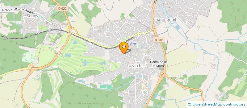 localisation de l'entreprise MADAME ANGELE OLEVIER  LUZARCHES