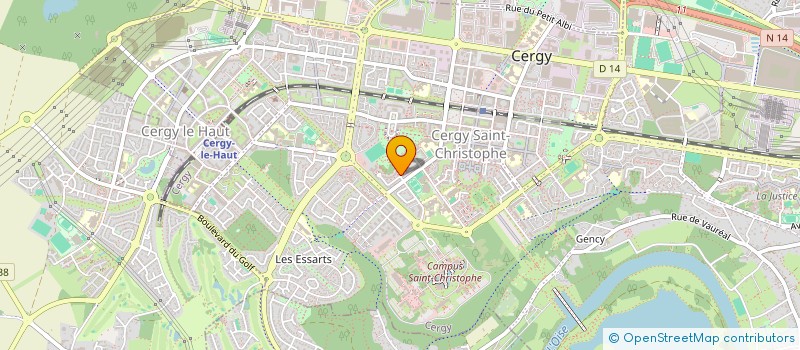 localisation de l'entreprise MADAME ANGELE OPIFEX  CERGY