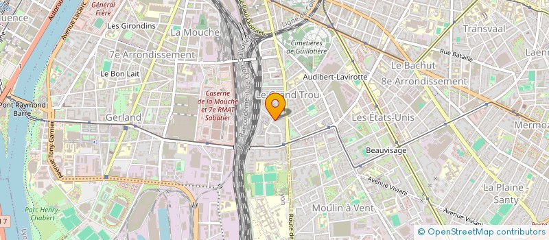 localisation de l'entreprise MADAME ANGELE OVANDA MBALLA  LYON