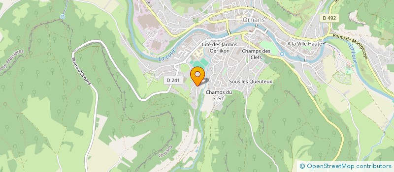 localisation de l'entreprise MADAME ANGELE PEREZ à ORNANS