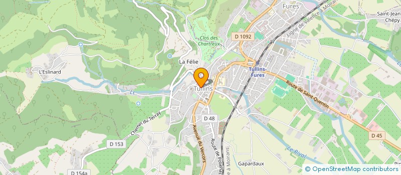 localisation de l'entreprise MADAME ANGELE RATAZZI  VOUREY