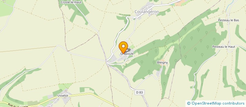 localisation de l'entreprise MADAME ANGELE RATHERY  COULANGERON