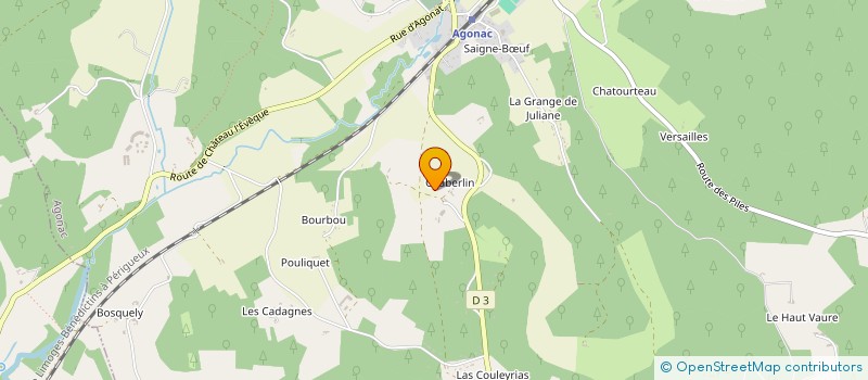 localisation de l'entreprise MADAME ANGELE RICA  AGONAC