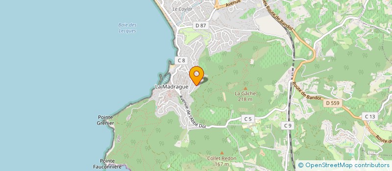 localisation de l'entreprise MADAME ANGELE RIOLACCI  LA CIOTAT