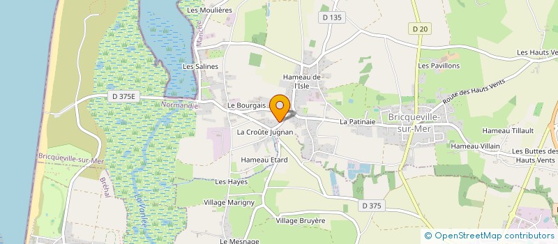 localisation de l'entreprise MADAME ANGELE RIOULT  BRICQUEVILLE-SUR-MER