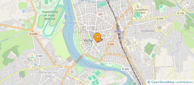 localisation de l'entreprise MADAME ANGELE RUSSO à VICHY