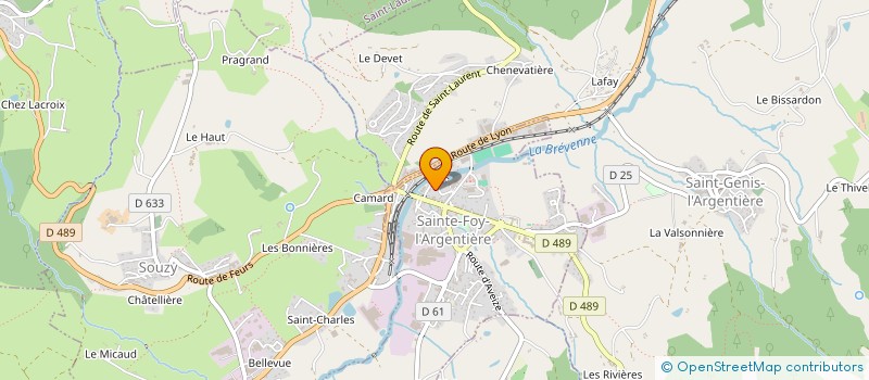 localisation de l'entreprise MADAME ANGELE SAVOIA  HAUTE-RIVOIRE