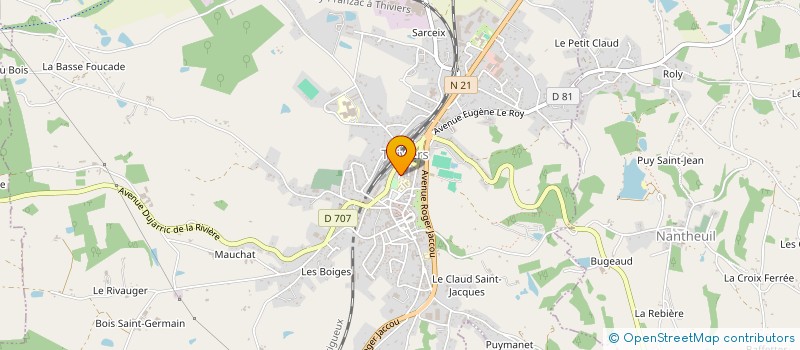 localisation de l'entreprise MADAME ANGELE SEGONZAC  SAINT-PAUL-LA-ROCHE