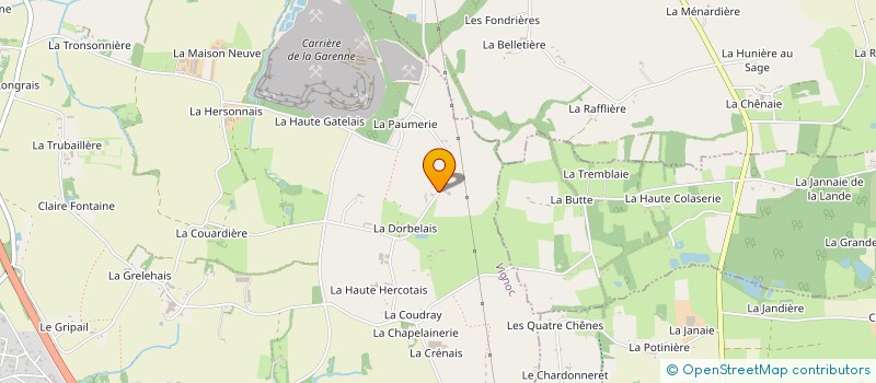 localisation de l'entreprise MADAME ANGELE SIMON  VIGNOC