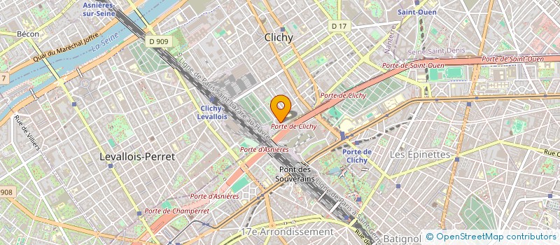 localisation de l'entreprise MADAME ANGELE THOMAS  CLICHY