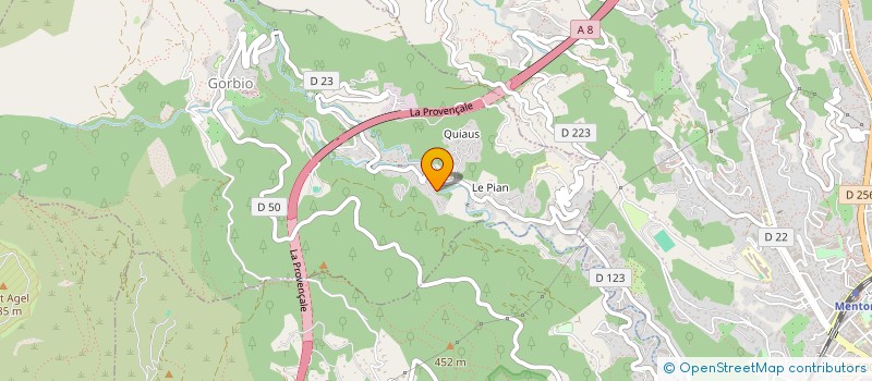 localisation de l'entreprise MADAME ANGELE TITOLI  GORBIO