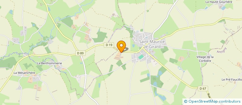 localisation de l'entreprise MADAME ANGELE VAVASSORI  SAINT-MAURICE-LE-GIRARD