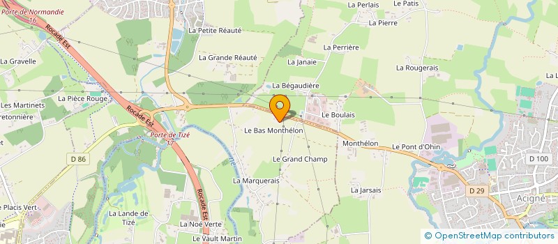 localisation de l'entreprise MADAME ANGELE VITRE à THORIGNE-FOUILLARD