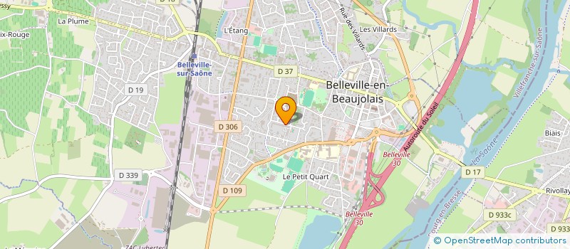 localisation de l'entreprise MADAME ANGELE WONDJE DISSAKE à BELLEVILLE-EN-BEAUJOLAIS