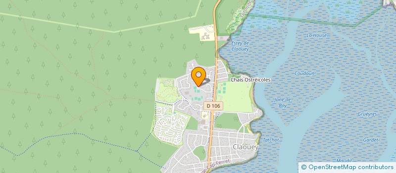 localisation de l'entreprise MADAME ANGELIA SOUBIE  LEGE-CAP-FERRET