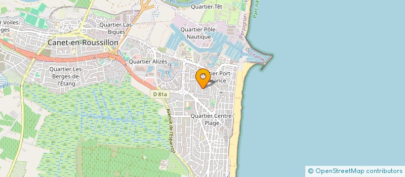 localisation de l'entreprise MADAME ANGELICA ESPOSITO  CANET-EN-ROUSSILLON