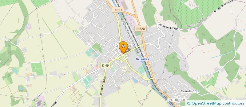 localisation de l'entreprise MADAME ANGELICA LAZARO  MAS-GRENIER