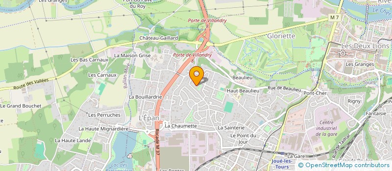 localisation de l'entreprise MADAME ANGELICA LEBLANC  JOUE-LES-TOURS