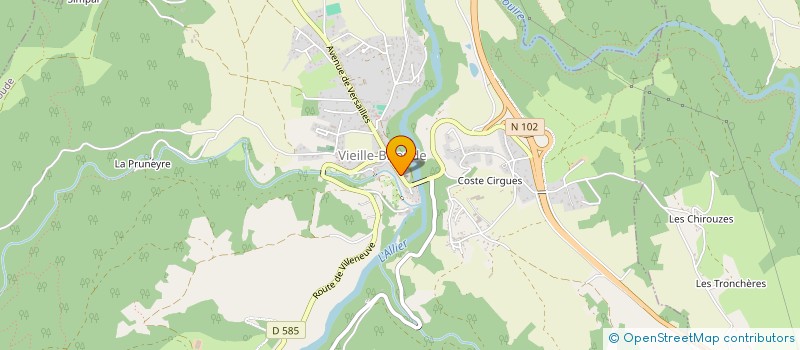 localisation de l'entreprise MADAME ANGELICA MELLARD  VIEILLE-BRIOUDE