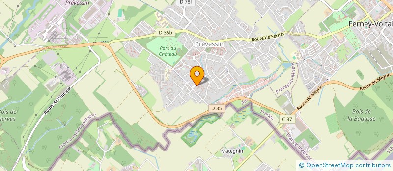 localisation de l'entreprise MADAME ANGELICA SAAVEDRA TORRES  PREVESSIN-MOENS