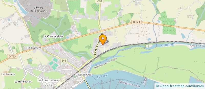 localisation de l'entreprise MADAME ANGELICA SELLIER  INGRANDES-LE-FRESNE-SUR-LOIRE