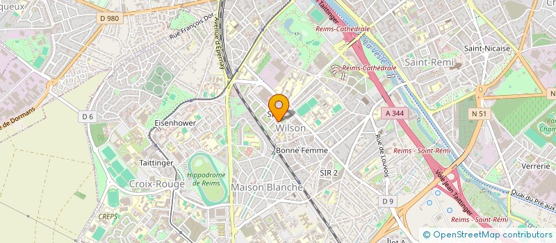 localisation de l'entreprise MADAME ANGELIE DAMASE  REIMS