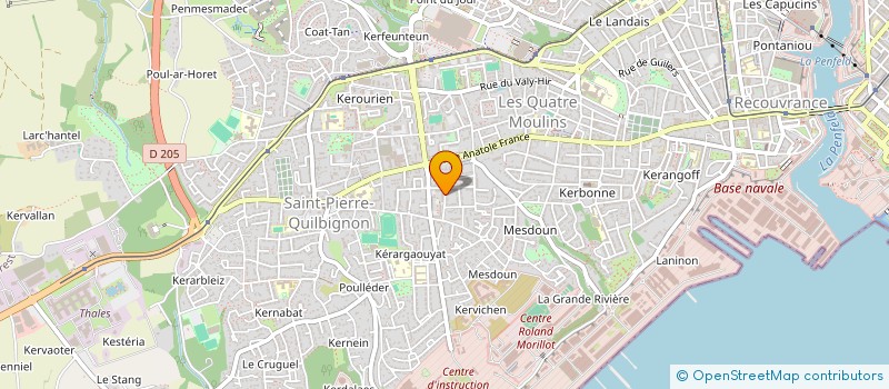 localisation de l'entreprise MADAME ANGELIE MAOULANA à BREST