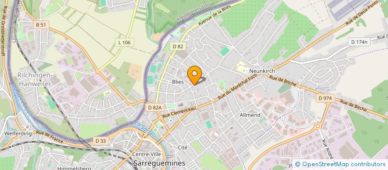 localisation de l'entreprise MADAME ANGELIKA FERTSCH-ROEVER  SARREGUEMINES