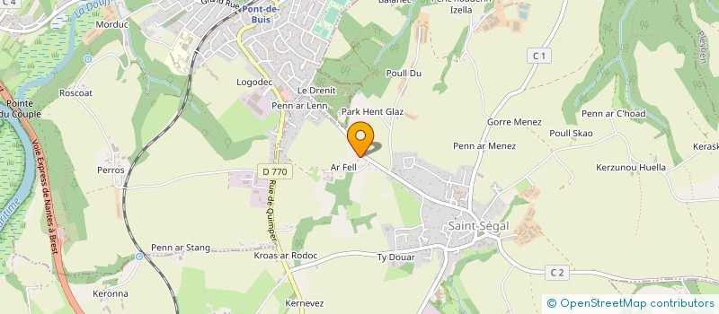 localisation de l'entreprise MADAME ANGELINA ALESTRA  SAINT-SEGAL