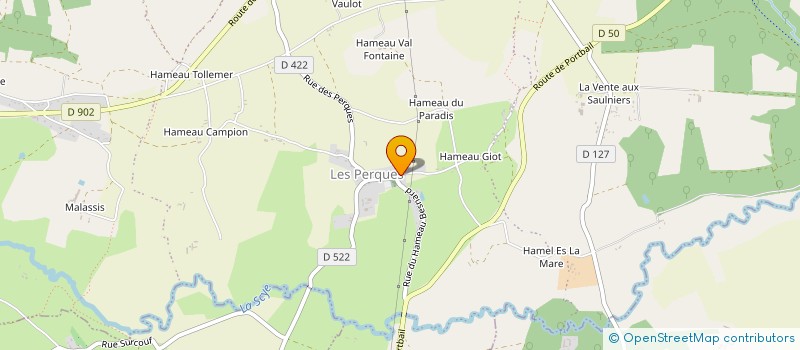 localisation de l'entreprise MADAME ANGELINA BILLARD  BRICQUEBEC-EN-COTENTIN