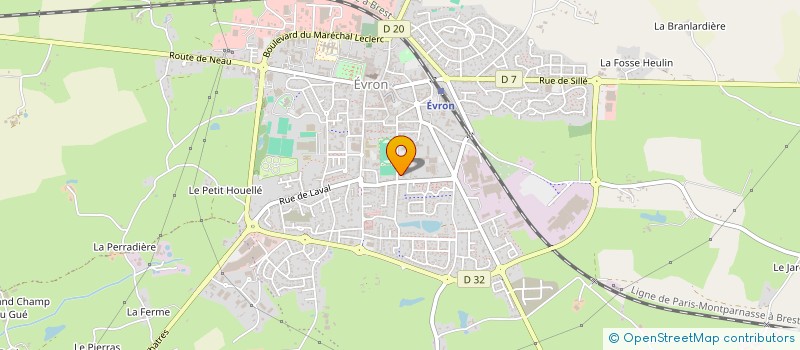 localisation de l'entreprise MADAME ANGELINA BLANCHE  EVRON