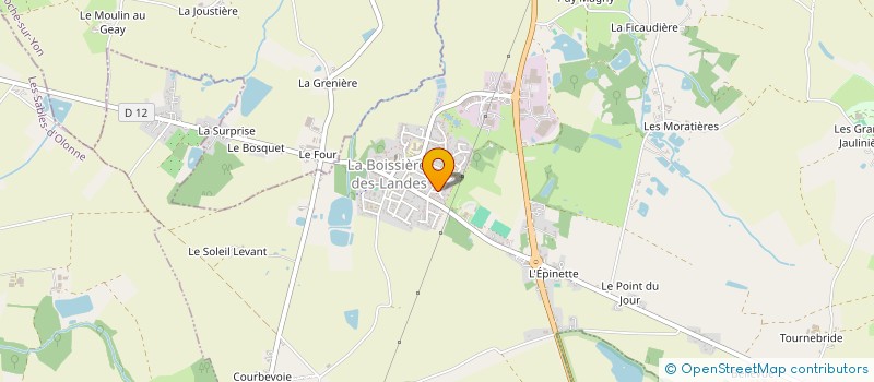 localisation de l'entreprise MADAME ANGELINA BORDERON  LA BOISSIERE-DES-LANDES