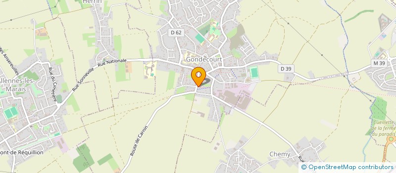 localisation de l'entreprise MADAME ANGELINA CALLIGARO à GONDECOURT