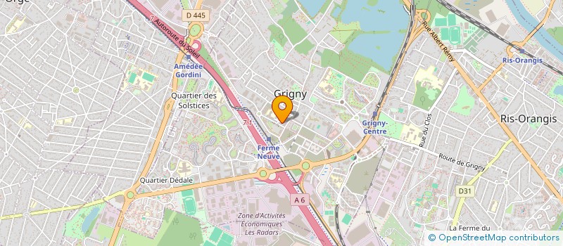 localisation de l'entreprise MADAME ANGELINA CHARPENTIER  GRIGNY