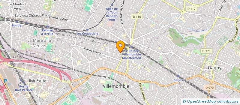 localisation de l'entreprise MADAME ANGELINA COLAS  VILLEMOMBLE