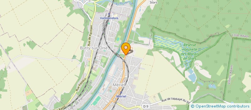 localisation de l'entreprise MADAME ANGELINA DA SILVA  MERIEL