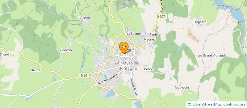 localisation de l'entreprise MADAME ANGELINA DE SIMONE à LE MAYET-DE-MONTAGNE