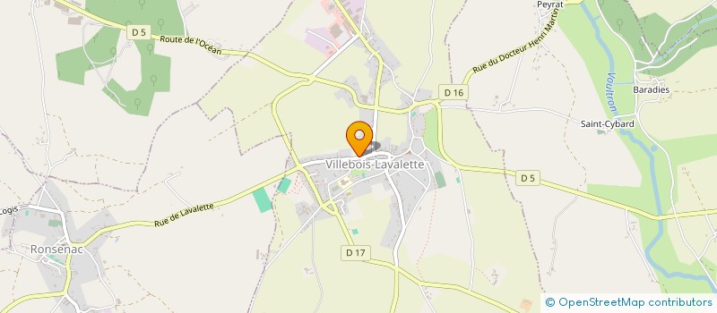 localisation de l'entreprise MADAME ANGELINA DEBORD à VILLEBOIS-LAVALETTE