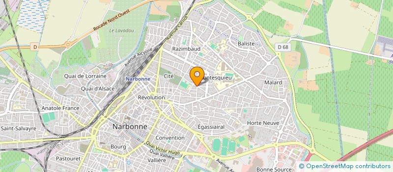 localisation de l'entreprise MADAME ANGELINA GOMEZ  NARBONNE