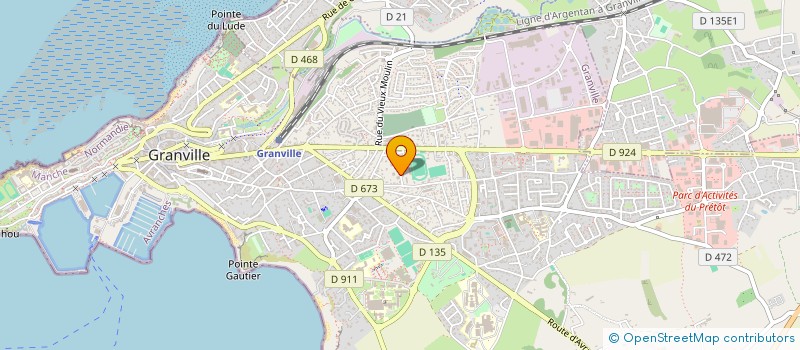 localisation de l'entreprise MADAME ANGELINA GORLIA  GRANVILLE