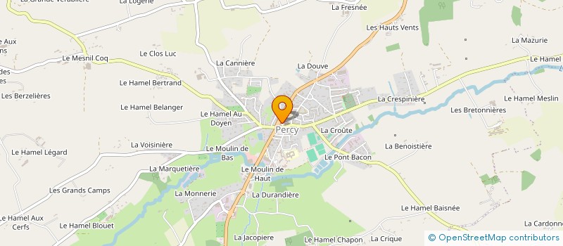 localisation de l'entreprise MADAME ANGELINA GUILMARD  PERCY-EN-NORMANDIE