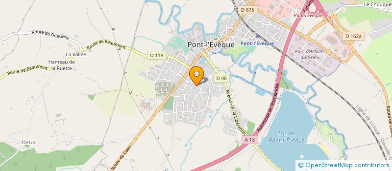 localisation de l'entreprise MADAME ANGELINA HIRBECK  PONT L'EVEQUE